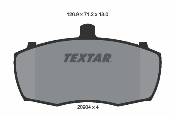 TEXTAR Piduriklotsid Artikli number: 2090401 soodsalt