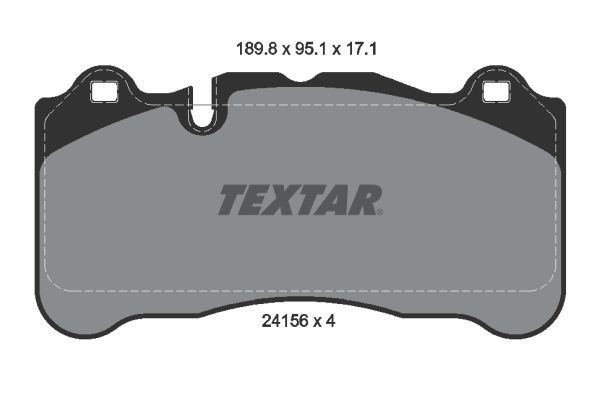 TEXTAR Brake pad set Article number: 2415601 cheaply