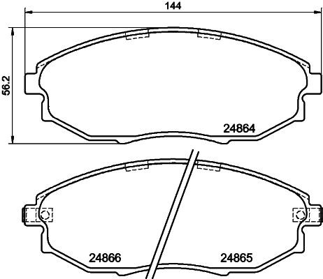 MINTEX Brake pad set Article number: MDB2649 cheaply