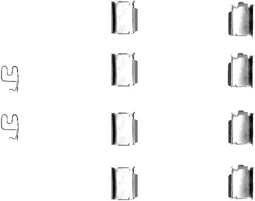 TEXTAR 82060200 Lisakomplekt, ketaspiduriklotsid CORSA 1.6 (F08, F68) 92 HP Bensiin 2009