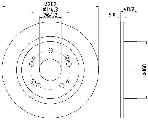 MINTEX Brake disc Article number: MDC2174 cheaply