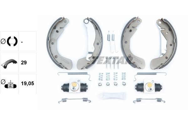 TEXTAR Brake Shoe Set Article number: 83058100 cheaply