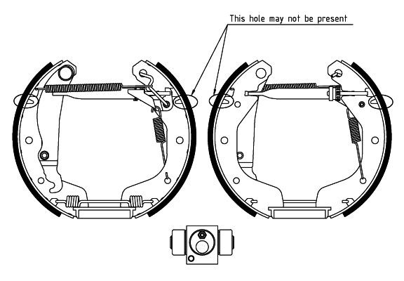 TEXTAR Brake Set, drum brakes Article number: 84058100 cheaply
