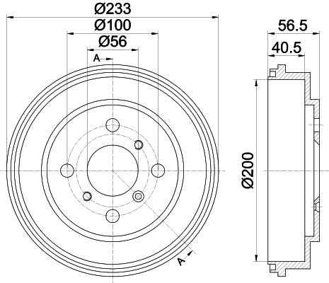 TEXTAR Brake drum Article number: 94032700 cheaply