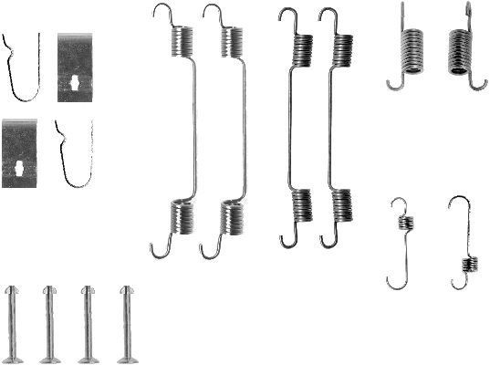 TEXTAR 97013400 Tilbehørssæt, bremsebakker WAGON R+ 1.0 (RB310) 53 HK Benzin