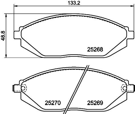 MINTEX Brake pad set Article number: MDB3152 cheaply