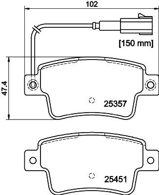 MINTEX Brake pad set Article number: MDB3261 cheaply