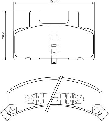 MINTEX Brake pad set Article number: MDB1787 cheaply