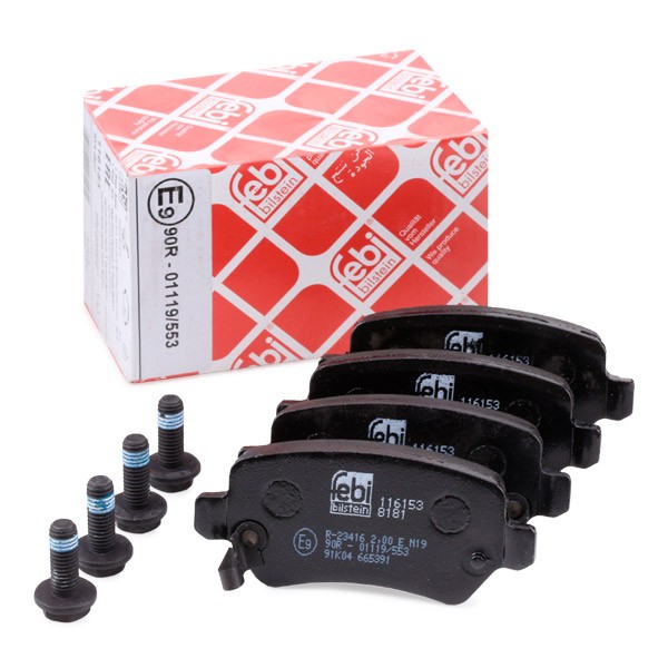 FEBI BILSTEIN Brake pad set Article number: 116153 cheaply