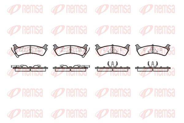 REMSA Brake pad set Article number: 0617.00 cheaply