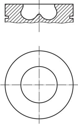 MAHLE ORIGINAL Piston Article number: 033 PI 00102 002 cheaply