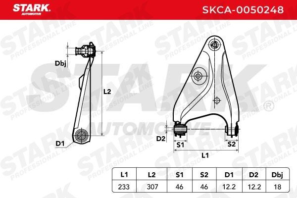 STARK Suspension arm Article number: SKCA-0050248 cheaply