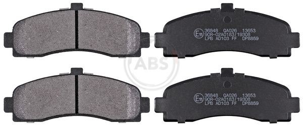 A.B.S. Brake pad set Article number: 36848 cheaply