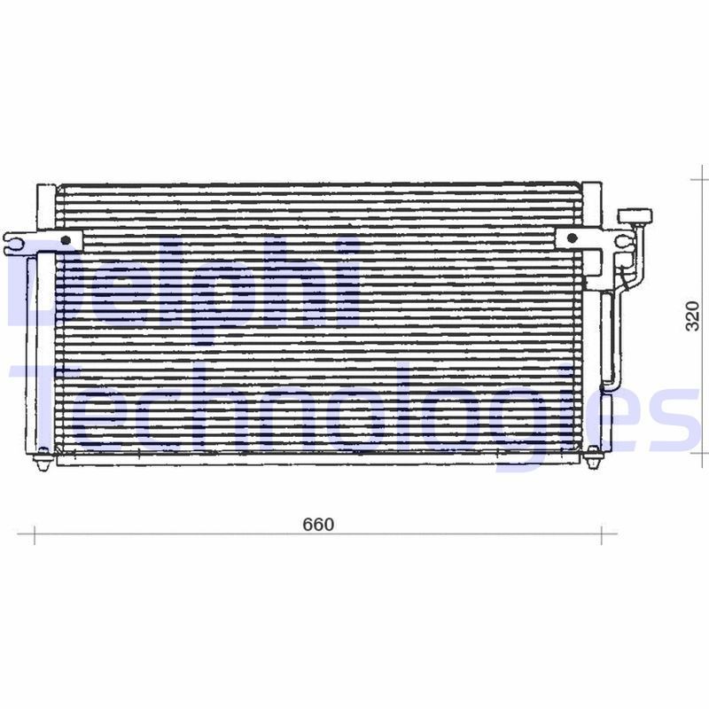 DELPHI Air conditioning condenser Article number: TSP0225127 cheaply