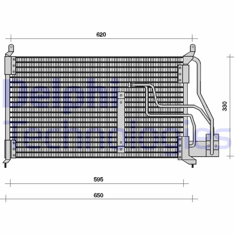 DELPHI Air conditioning condenser Article number: TSP0225048 cheaply