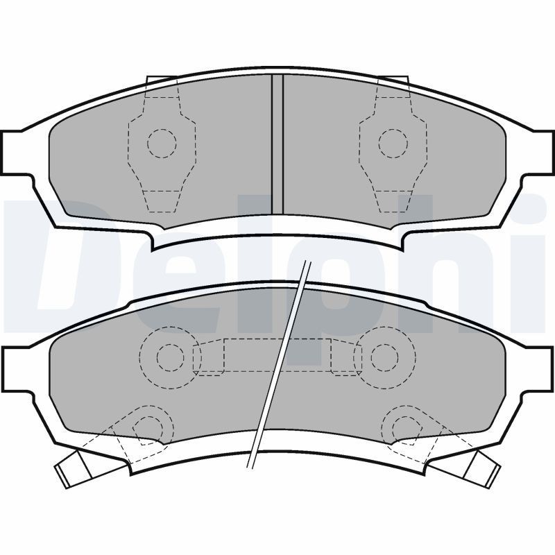 DELPHI Brake pad set Article number: LP895 cheaply