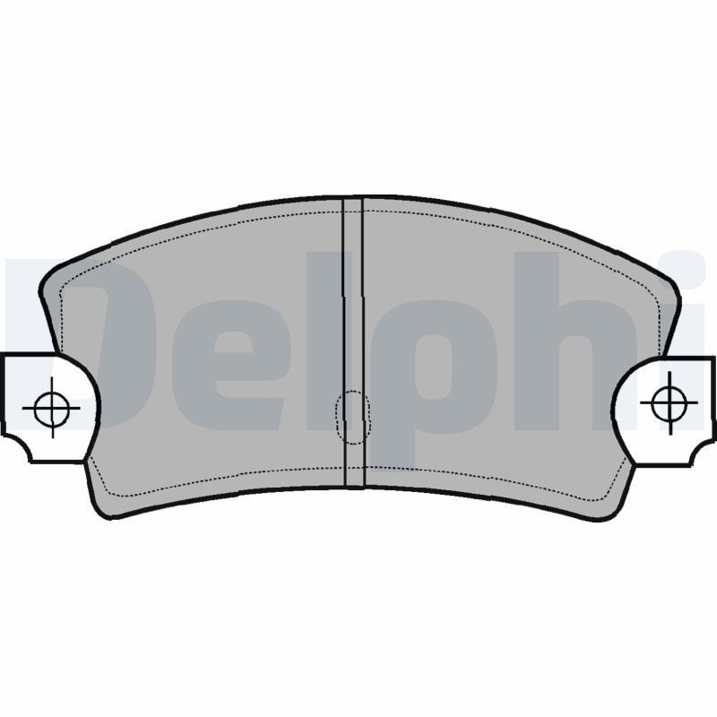 DELPHI Brake pad set Article number: LP464 cheaply