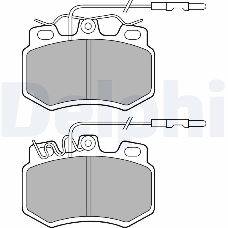DELPHI Brake pad set Article number: LP493 cheaply