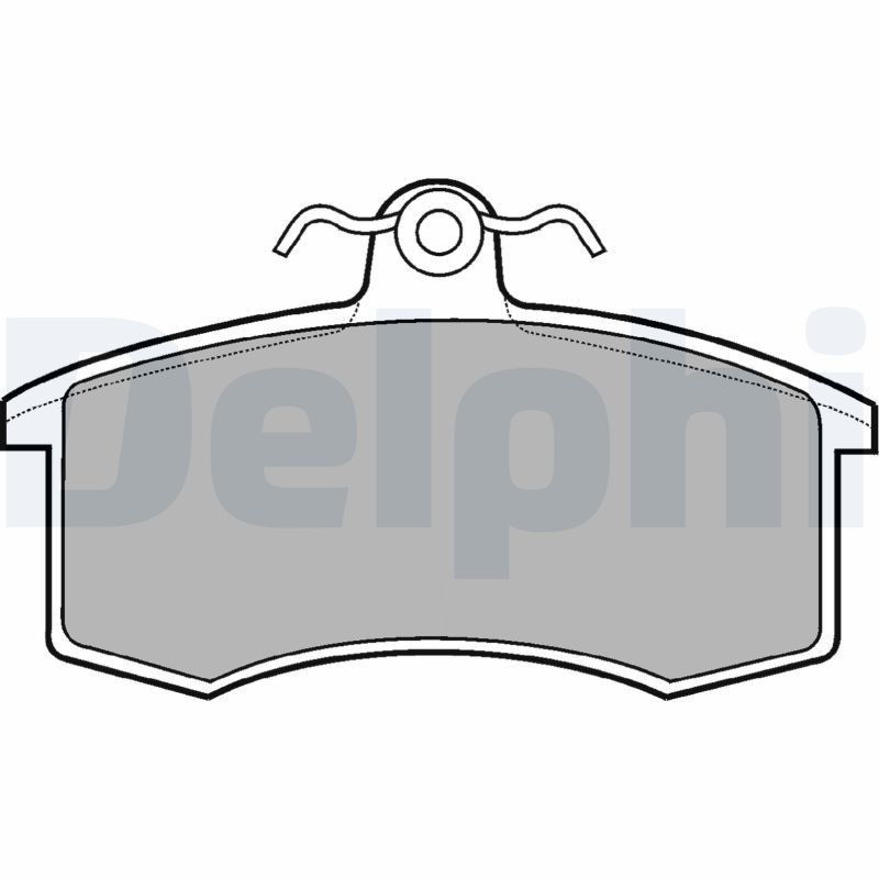 DELPHI Brake pad set Article number: LP551 cheaply