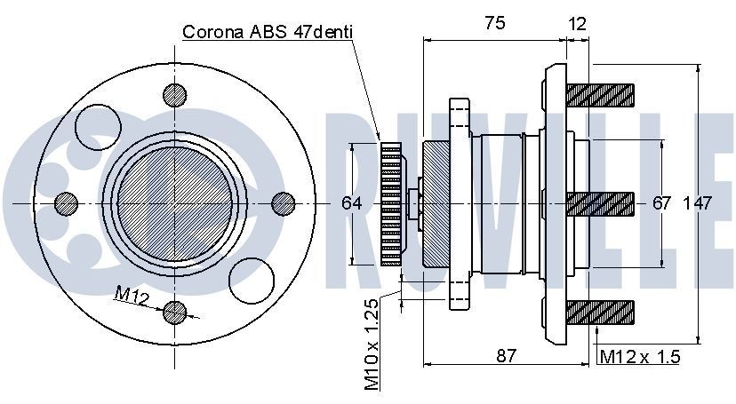 RUVILLE Vibration Damper, timing belt Article number: 55498 cheaply