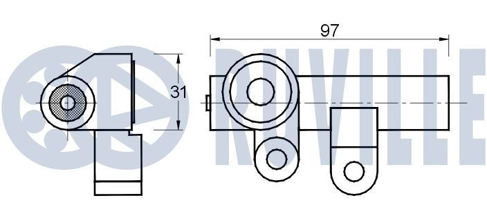RUVILLE Inner tie rod Article number: 915304 cheaply