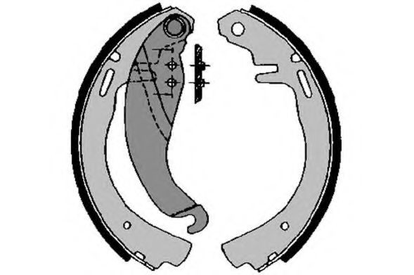 RAICAM Brake Shoe Set Article number: 2249 cheaply
