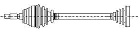 METELLI Drive shaft Article number: 17-0126 cheaply