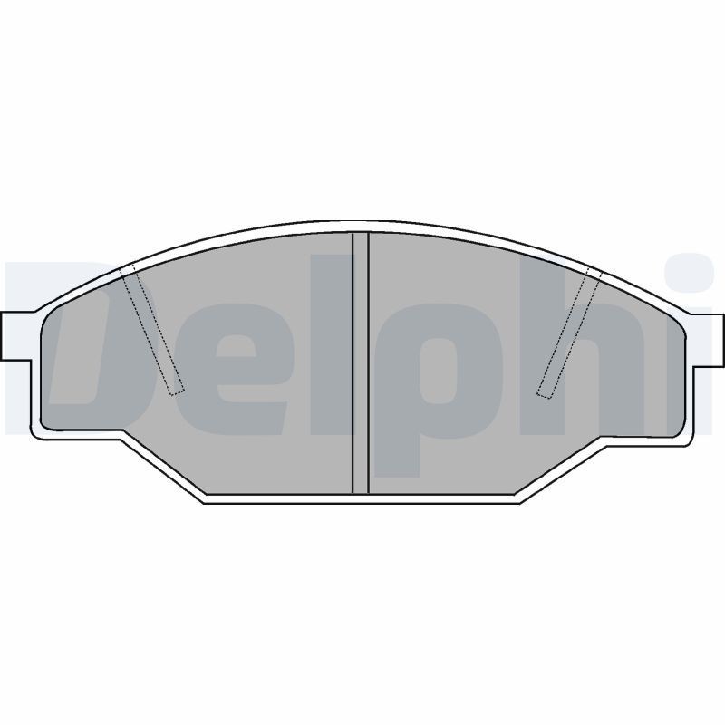 DELPHI Brake pad set Article number: LP538 cheaply