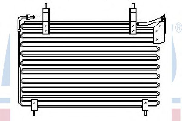 NISSENS Air conditioning condenser Article number: 94291 cheaply