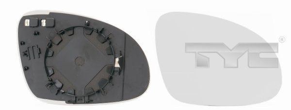 TYC Mirror Glass, outside mirror Article number: 337-0136-1 cheaply