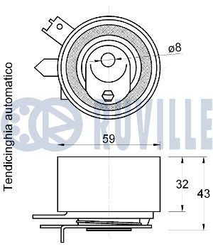 RUVILLE Alternator Freewheel Clutch Article number: 56032 cheaply