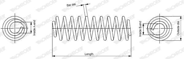 MONROE Coil spring Article number: SP2835 cheaply