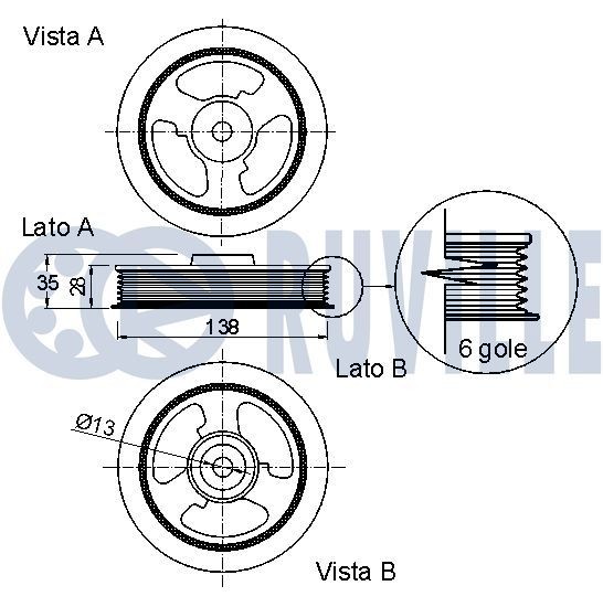 RUVILLE Axle bush Article number: 985854 cheaply