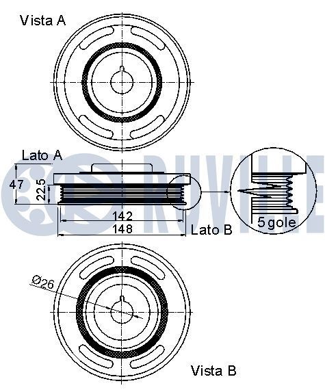 RUVILLE Timing Chain Article number: 3451024 cheaply