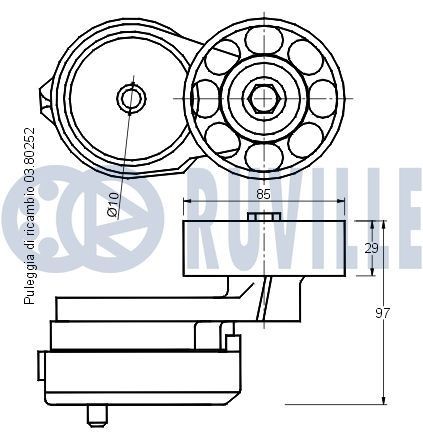 RUVILLE Timing chain kit Article number: 3459031S cheaply