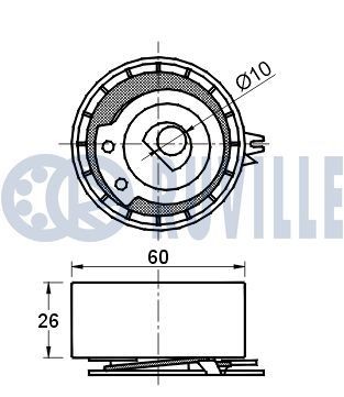RUVILLE Tensioner Guide, timing chain Article number: 3472003 cheaply