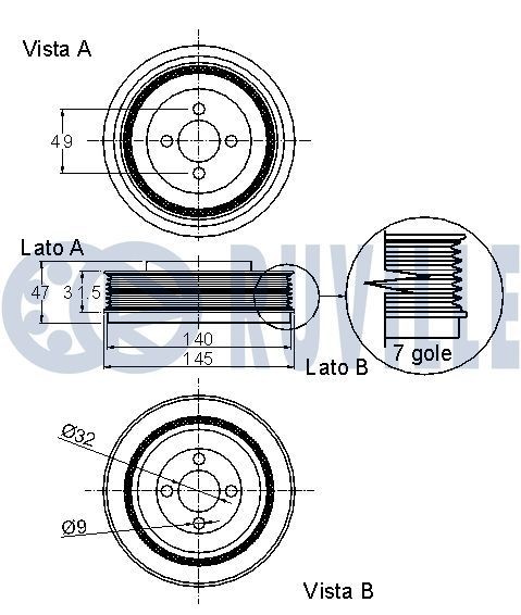 RUVILLE Vippearmaksel, motorstyring artikkelnummer: 255005 billig