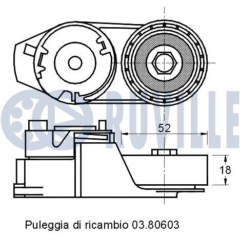 RUVILLE 3466004 Kett, õlipumbavedu C3 1.6 Flex 113 HP Bensiin/etanool