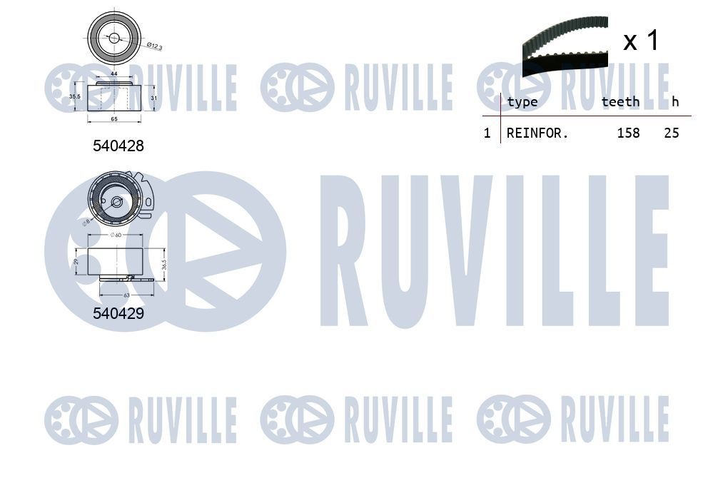 RUVILLE Water pump Article number: 67307 cheaply