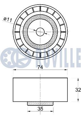 RUVILLE Alternator Freewheel Clutch Article number: 56030 cheaply