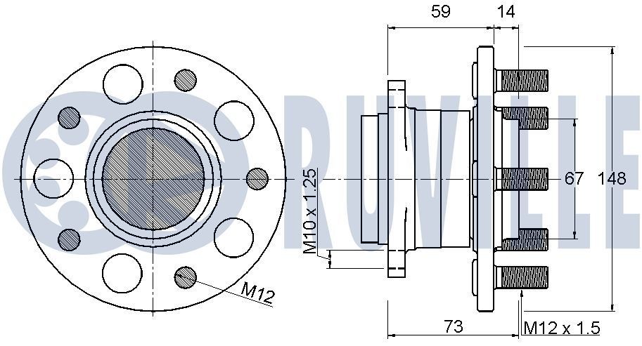RUVILLE Wheel Hub Article number: 485304 cheaply
