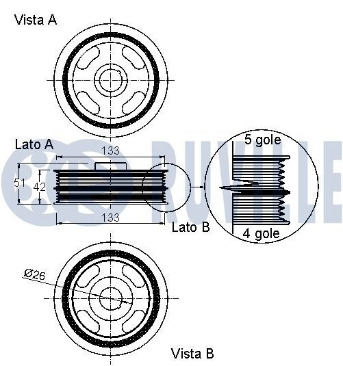 RUVILLE Chain Lock, timing chain Article number: 3451045 cheaply