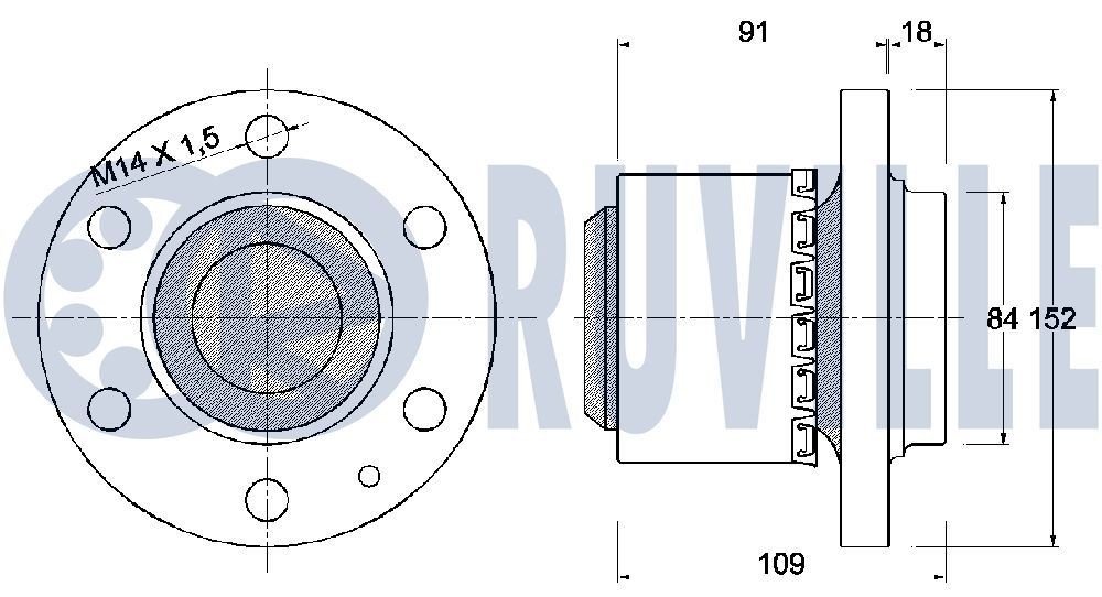 RUVILLE Wheel Hub Article number: 486800 cheaply