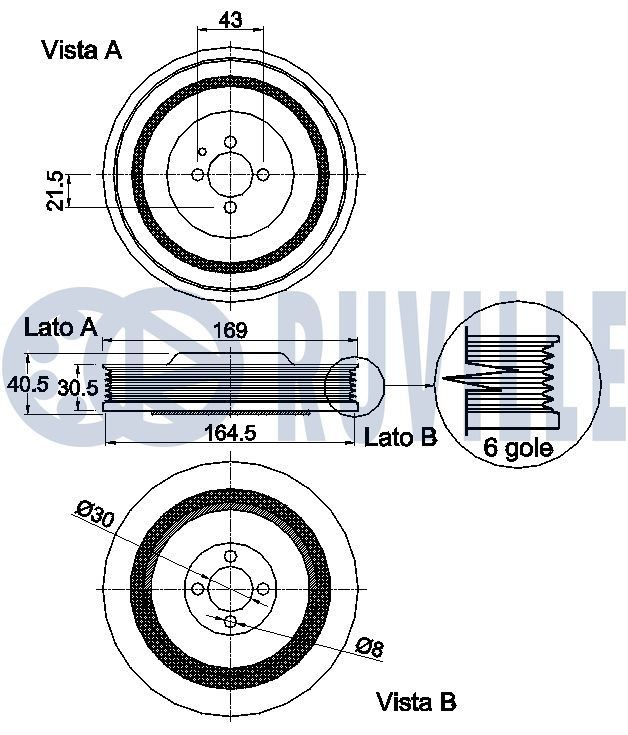RUVILLE Ball Socket, tappet Article number: 265133 cheaply
