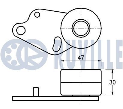 RUVILLE Deflection / Guide Pulley, v-ribbed belt Article number: 55935 cheaply