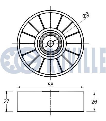 RUVILLE Timing belt kit Article number: 5598470 cheaply