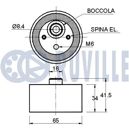 RUVILLE Pulley Set, timing belt Article number: 5583250 cheaply