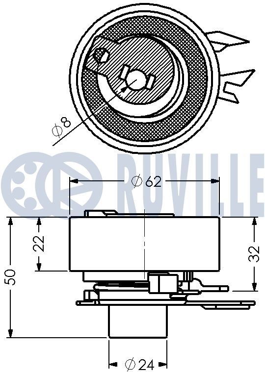RUVILLE 5585050 Rullesæt, tandrem DOBLO 1.8 MPI Flex (1196091) 132 HK Benzin/Ethanol
