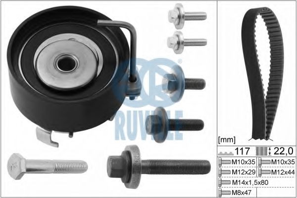 RUVILLE Timing belt kit Article number: 5528270 cheaply