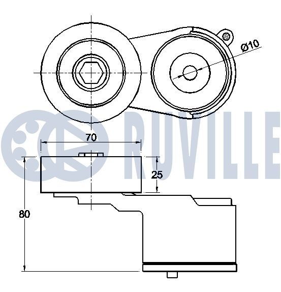 RUVILLE 5731550 Pulley Set, timing belt L 200 2.4 CNG (KA5T) 128 PS Petrol/Natural Gas (CNG) 2015